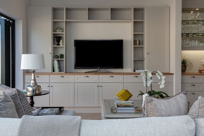 Meuble TV bibliothèque sur mesure